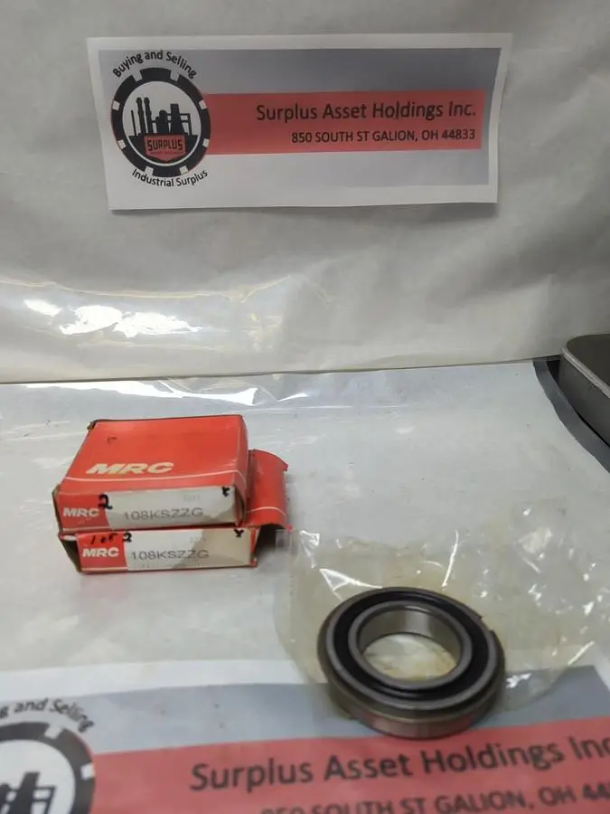 New | in-Stock MRC 108KSZZG Bearings | Surplus Asset Holdings #1200249