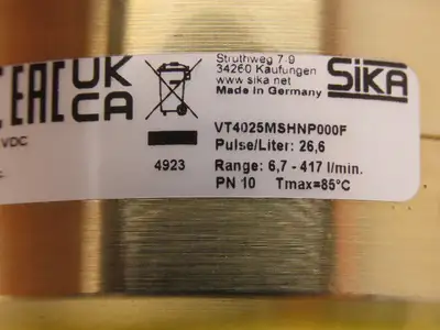 New | in-Stock SIKA _UNKNOWN_ Valves/Fittings Indiana US | Arrow Industrial #1367586