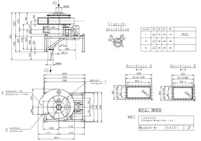 Alpine Hosokawa Air Classifier  Stratoplex Type ASP 1250