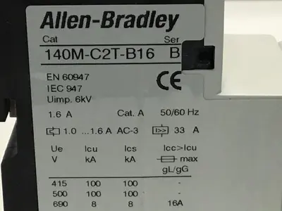 USED ALLEN BRADLEY 140M-C2T-B16 SER B