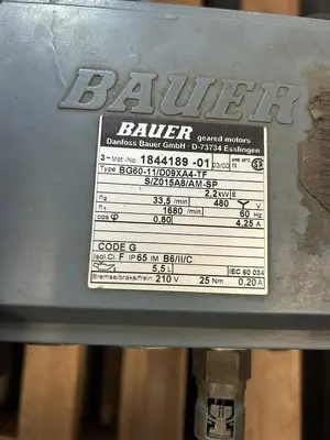 Used BAUER BG60-11/D09XA4-TF Industrial Controls Ohio US | Surplus Asset Holdings #1364326