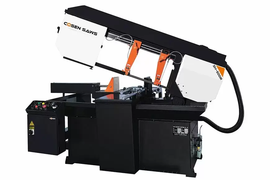 330mm X 500mm Metal Cutting Semi-Auto Horizontal Scissor Type Mitering Band Saw Machine