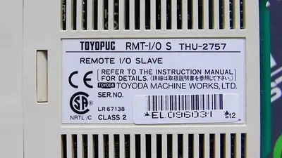 Toyoda Toyopuc THU-2757 RMT-I/O S Remote I/O Slave Missing Door Used