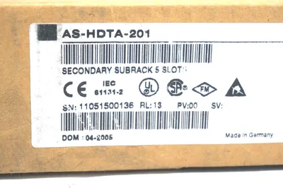 NEW SEALED SCHNEIDER ELECTRIC AS-HDTA-201 SECONDARY SUBRACK 5 SLOT ASHDTA201