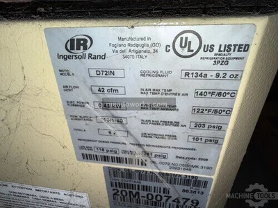 Used INGERSOLL RAND R7.5IA145 Rotary Screw & Sliding Vane Air Compressors Illinois US | Meadoworks #1492129