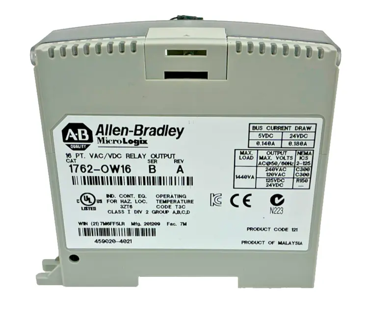Used Allen-Bradley Allen-Bradley 1762-OW16 Misc Electrical & Power Parts California US | ANACAPA EQUIPMENT BROKERS, INC #725013