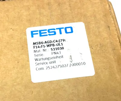 NEW FESTO COMBINATION AIR SERVICE UNIT