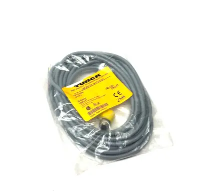 NEW TURCK EUROFAST SINGLE ENDED RT ANGLE CORDSET M12 8-PIN