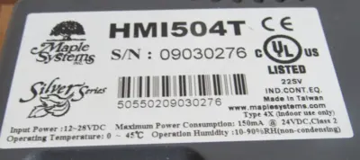 NEW MAPLE SYSTEMS HMI504T OPERATOR INTERFACE