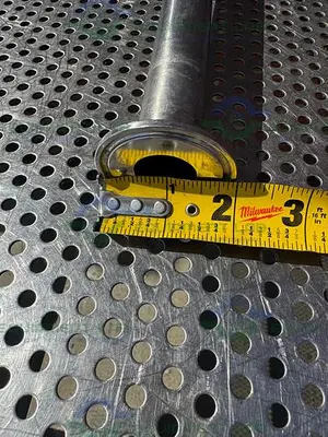 USED ITT PURE FLO 4 -WAY DIAPHRAGM VALVE W/ 1 1/2" TO 1" TO 1/4" SANITARY FITTING