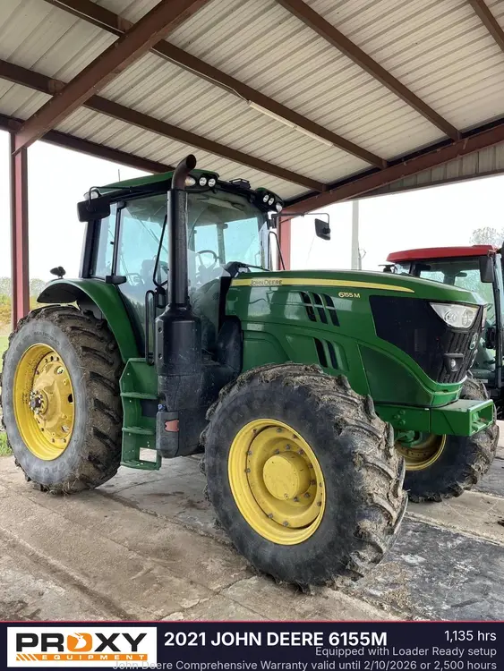 Used 2021 JOHN DEERE 6155M Tractors & Trailers Louisiana US | Proxy Equipment #1380650