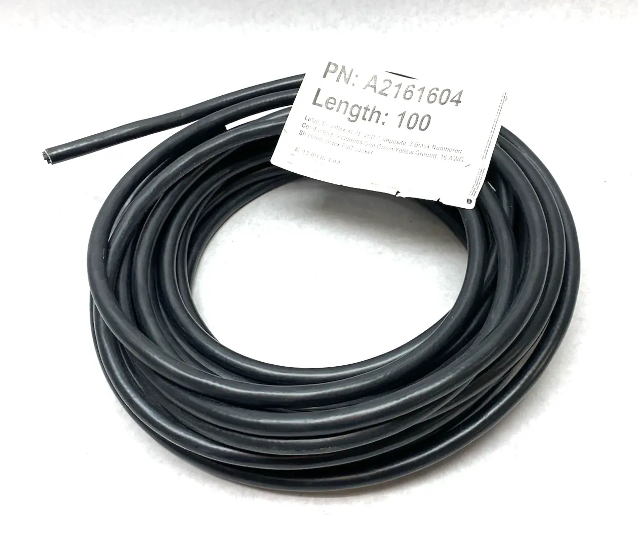 USED LUTZE DRIVEFLEX XLPE FLEXIBLE VFD CABLE TYPE RHW-2 SHIELDED