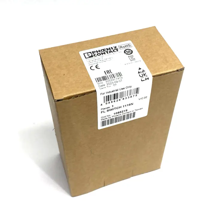 New | in-Stock PHOENIX CONTACT NARROW ETHERNET SWITCH, 16-PORTS, 1085219 Relays & Switches | Maverick Industrial Sales #1101562