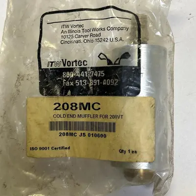 New | in-Stock ITW VORTEC 208MCJS010600 Muffler Equipment Ohio US | Surplus Asset Holdings #1246469