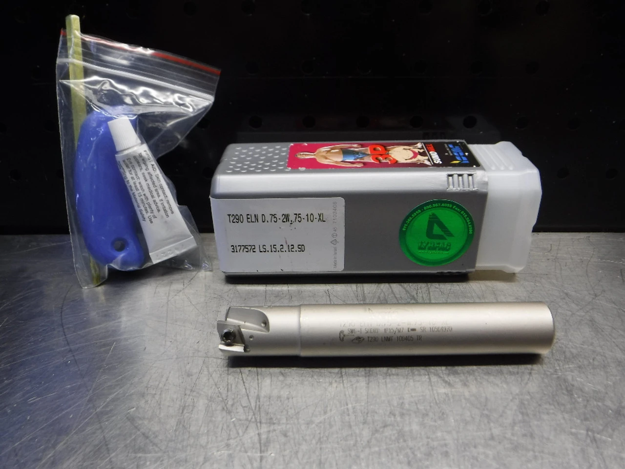 Iscar 3/4" 2 Flute Indexable Endmill T290 ELN D.75-2-W.75-10-XL (LOC454)