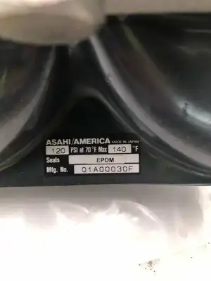 Asahi/America 01A00030F 2″ PVC Manual Diaphragm Valve 120PSI at 140°F
