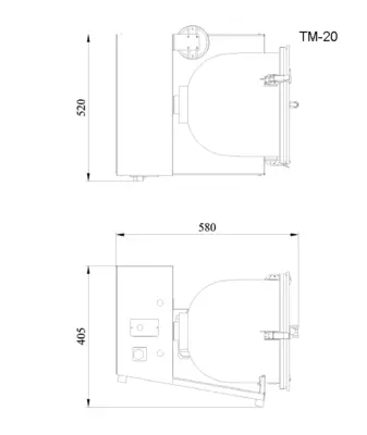 Promarks Model TM20 Table Top Marinating Vacuum Tumbler