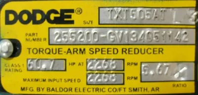 NEW DODGE TXT505AT CONVEYOR REDUCER 5.67:1 TXT505A 255200-GV134051142