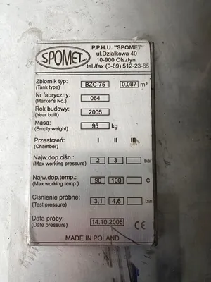 USED 2005 SPOMET BZC-75