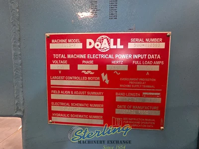 Used DOALL 2013-V Vertical Band Saws California US | Sterling Machinery Exchange #1465999