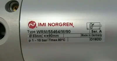 NEW NORGREN WRM /55464 /M /90 ROUNDLINE CYLINDER WRM55464M90