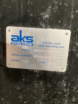 Used 2021 AKS CUTTING SYSTEMS WKX3S-612 Waterjet Cutters Michigan US | iGAM Industrial Marketplace #1326452