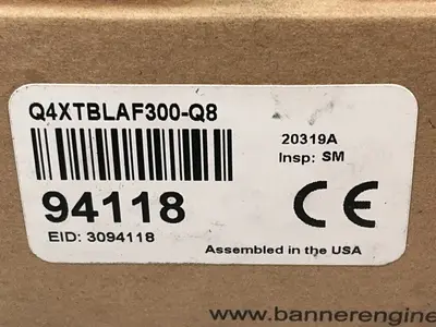 New | in-Stock BANNER Q4XTBLAF300Q8 Photoelectric Sensors Ohio US | HGR 24 #1312215