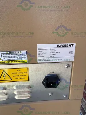 USED INFORS HT MINITRON DOUBLE STACKED CO2 HUMIDITY INCUBATOR SHAKER 65°C