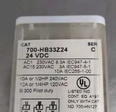 Allen-Bradley 700-HB33Z24/C Relay Loc4D48