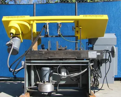 W. F. Wells and Sons Horizontal Band Saw Bandsaw with Coolant Pump & New Blade