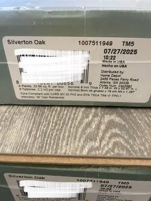 189.52 Square Feet of Silverton Oak Laminate Flooring