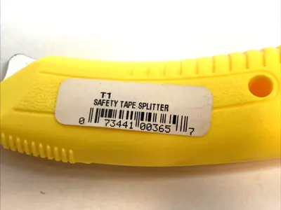 USED T1 YELLOW SAFETY BOX CUTTER WITH CONCEALED BLADE LOT OF 3
