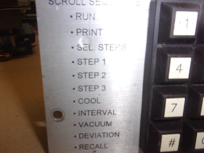 USED PYRO SCROLL SEQUENCE KEYPAD