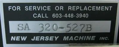 REFURBISHED NEW JERSEY MACHINE SA320-527B OUTPUT MODULE SA320527B
