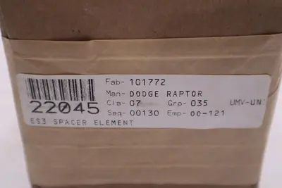 DODGE 101772 RAPTOR ES3-R SPACER ELEMENT - NEW UNIT - STOCK GF454A