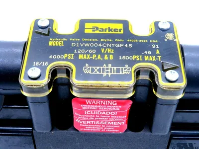 NEW PARKER D1VW004CNYGF45 DIRECTIONAL SOLENOID VALVE 120/60 V/HZ