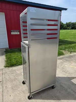 Used Nu-Vu Used NU-VU CR18 22 Inch Bread Cabinet Non-insulated Aluminum - SS391 - RK Food Storage & Transportation Illinois US | Falcon Restaurant Supply #1373777