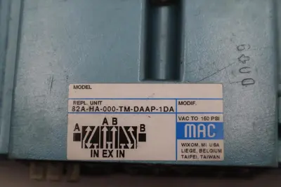 MAC 82A-HA-000-TM-DAAP-1DA Solenoid Valve - STOCK GF267A