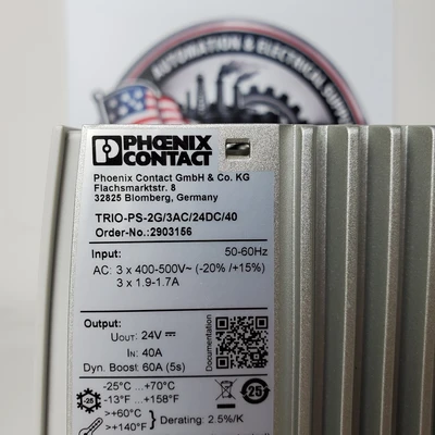 Used Phoenix Contact TRIO-PS-2G/3AC/24DC/40 Misc Electrical & Power Parts California US | American Industrial Supply Co. #1377189