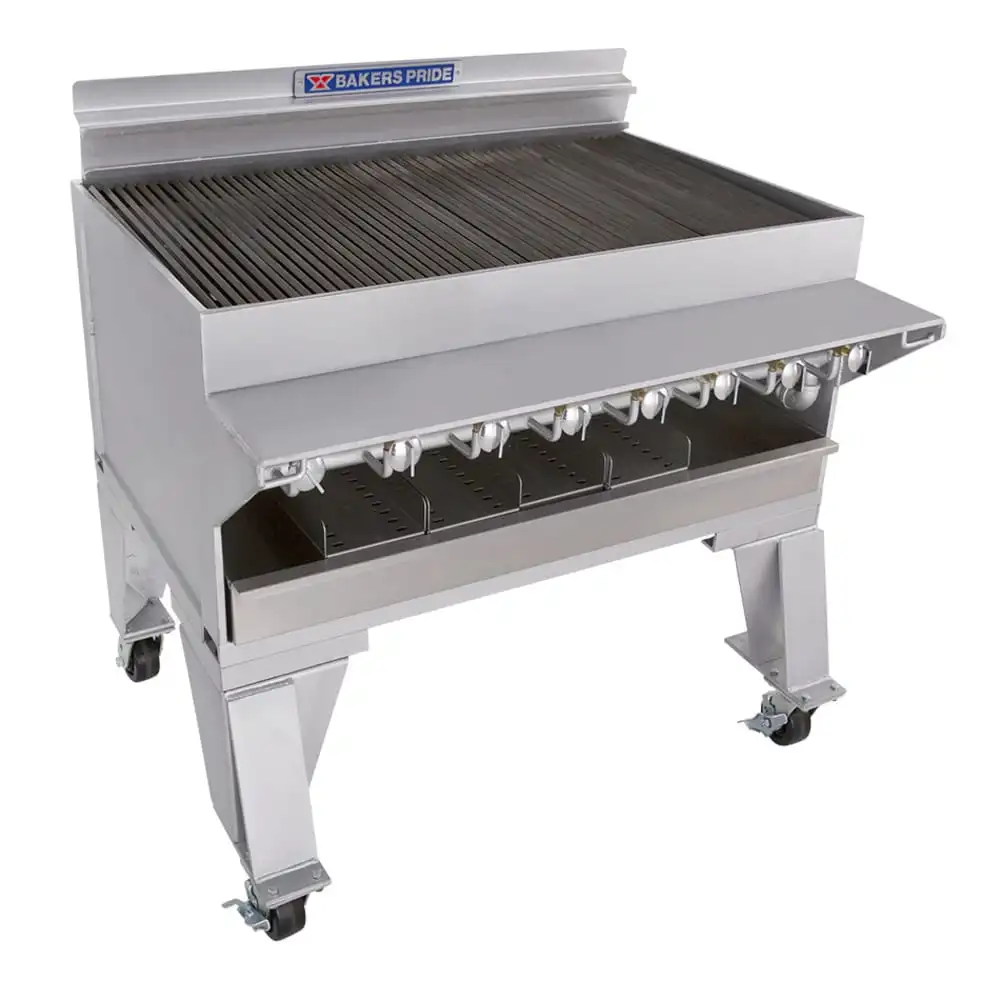Bakers Pride CH-8 43" Gas Charbroiler W/ Cast Iron Grates, LP