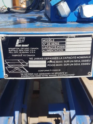 Blue Giant Scissor Lift