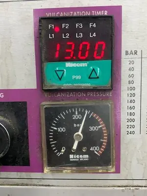 Nicem-Matic Model P-400 Rubber Mold Vulcanizer, S/N: 4500
