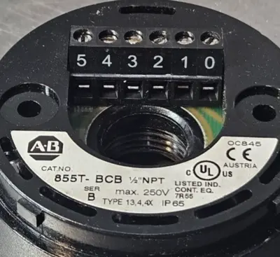 Allen Bradley 855T-B24TL3/C with 855T-BCB/B (BIN735)