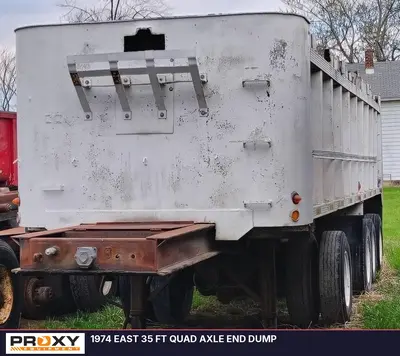 Used 1974 EAST 35 FT QUAD AXLE END DUMP Dump Trailers Ohio US | Proxy Equipment #1388856