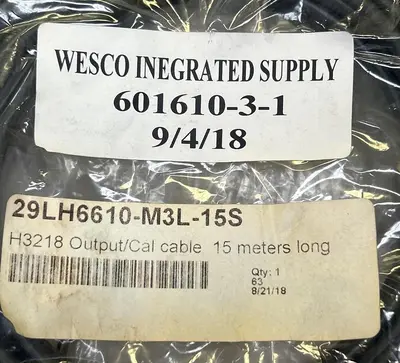 New | in-Stock WESCO 29LH6610-M3L-15S Miscellaneous Equipment (Electrical & Power) Ohio US | Surplus Asset Holdings #1237928