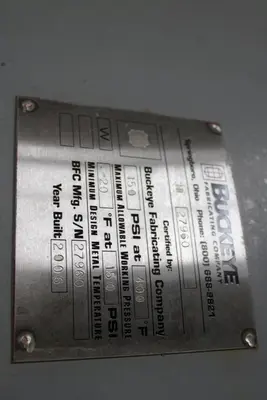 1500 GALLON BUCKEYE AIR SURGE TANK