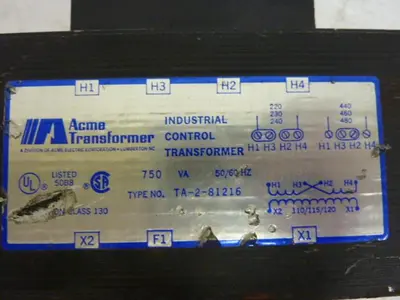USED ACME TRANSFORMER TA-2-81216