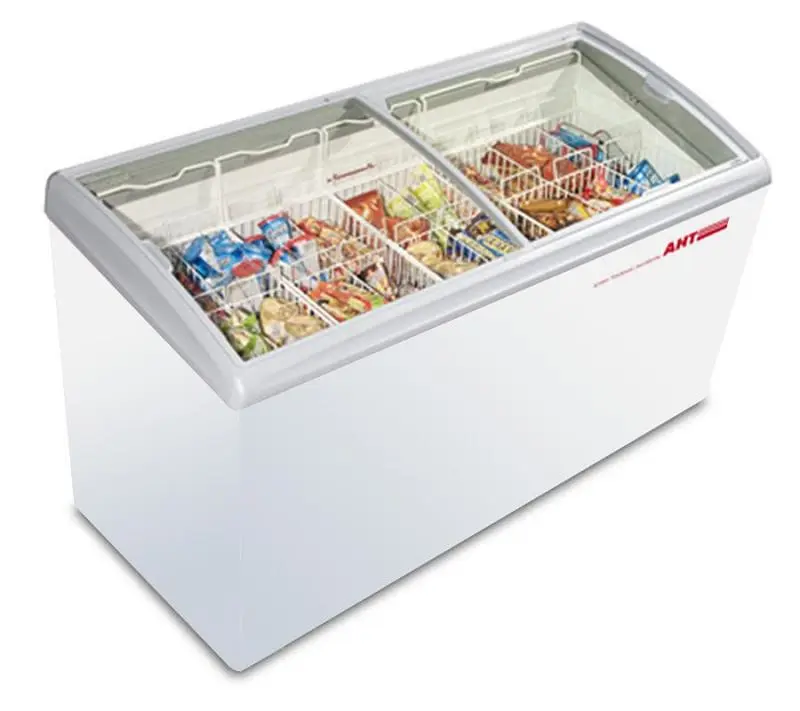 194-0096 AHT Rio S150 Self Contained Sliding Glass Freezer with LED-White