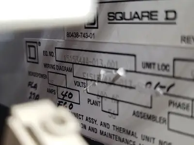 USED SQUARE D MODEL 6