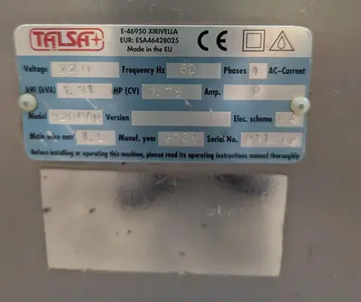 USED TALSA H20PAM